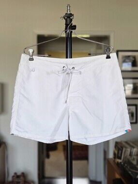 Sundek Men's White Drawstring Swim Shorts